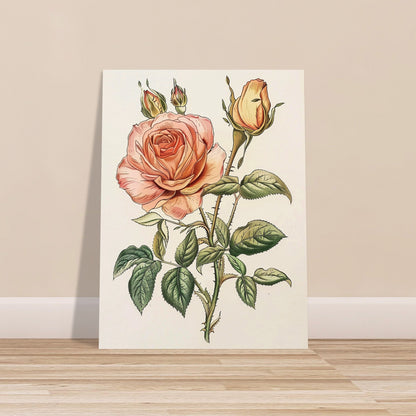 Vintage Blossom Elegance - Floral Art-poster