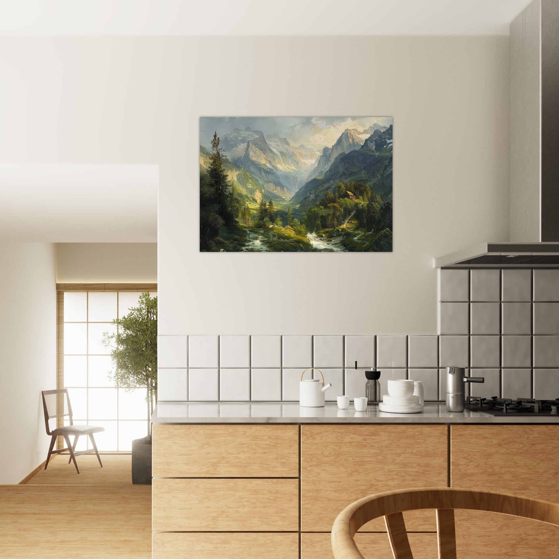 Alpine Serenity - A Portrait of the Tztal Valley - Nature Art-print-on-foam-board