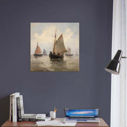 Voyage of Serenity - Nautical Elegance - Classic Art-print-on-foam-board