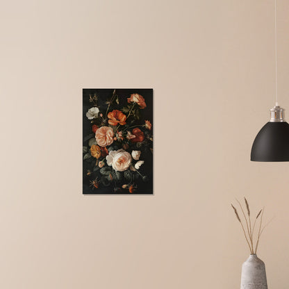 Vivacious Bloom - An Ode to Nature's Palette - Still Life Art pieces-print-on-aluminum