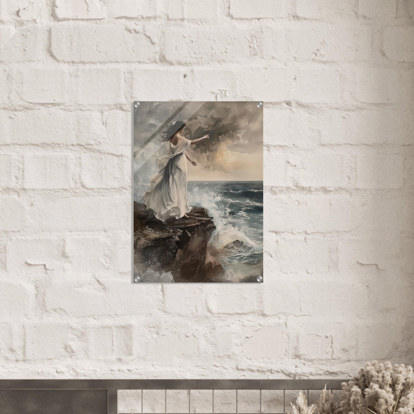 Abyssal Echoes - The Call of the Tides - Classic Art-print-on-acrylic