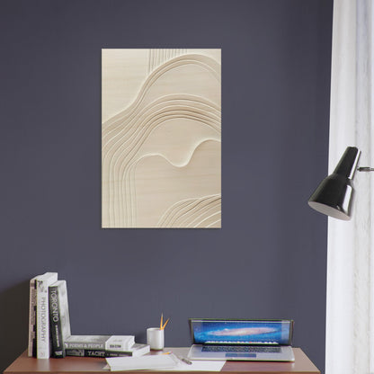 Elegant Abstraction - Abstract wall art-print-on-wood