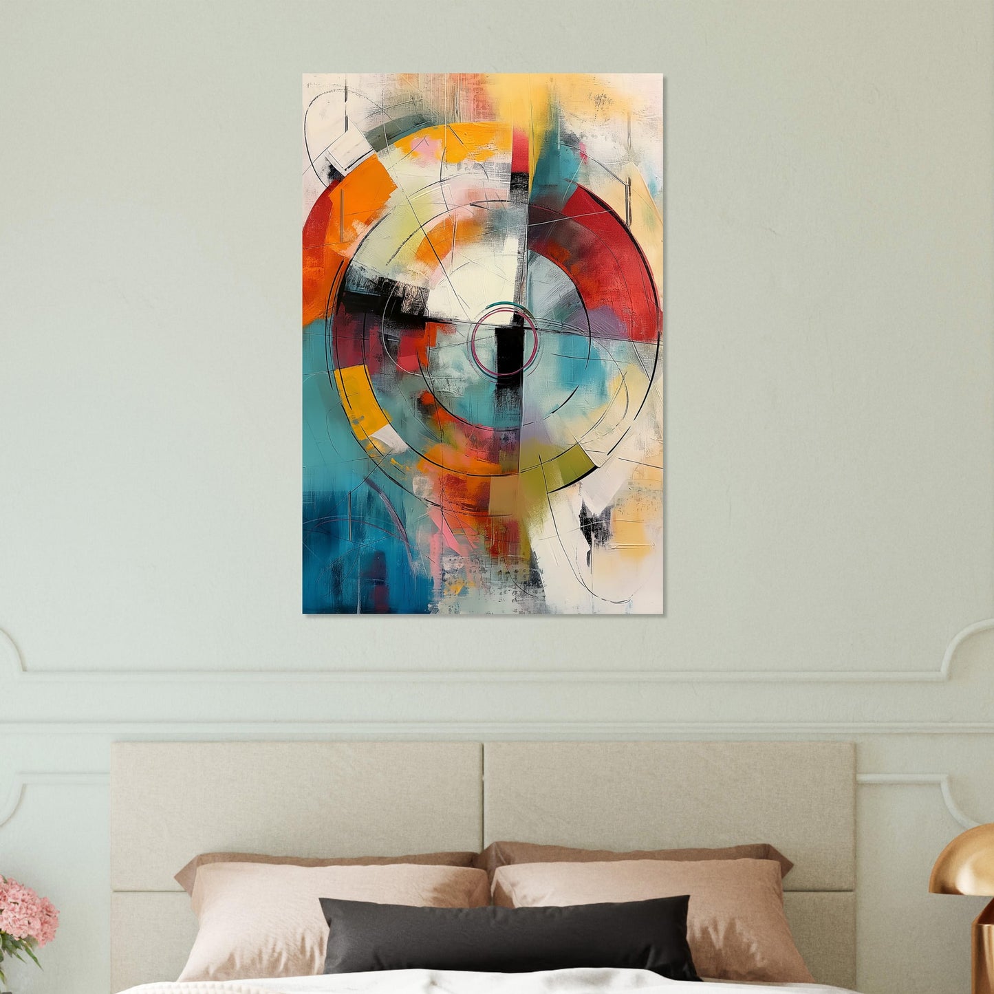 Chromatic Pulse - Modern Abstract Art-print-on-foam-board