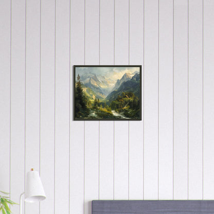 Alpine Serenity - A Portrait of the Tztal Valley - Nature Art-print-in-aluminum-frame