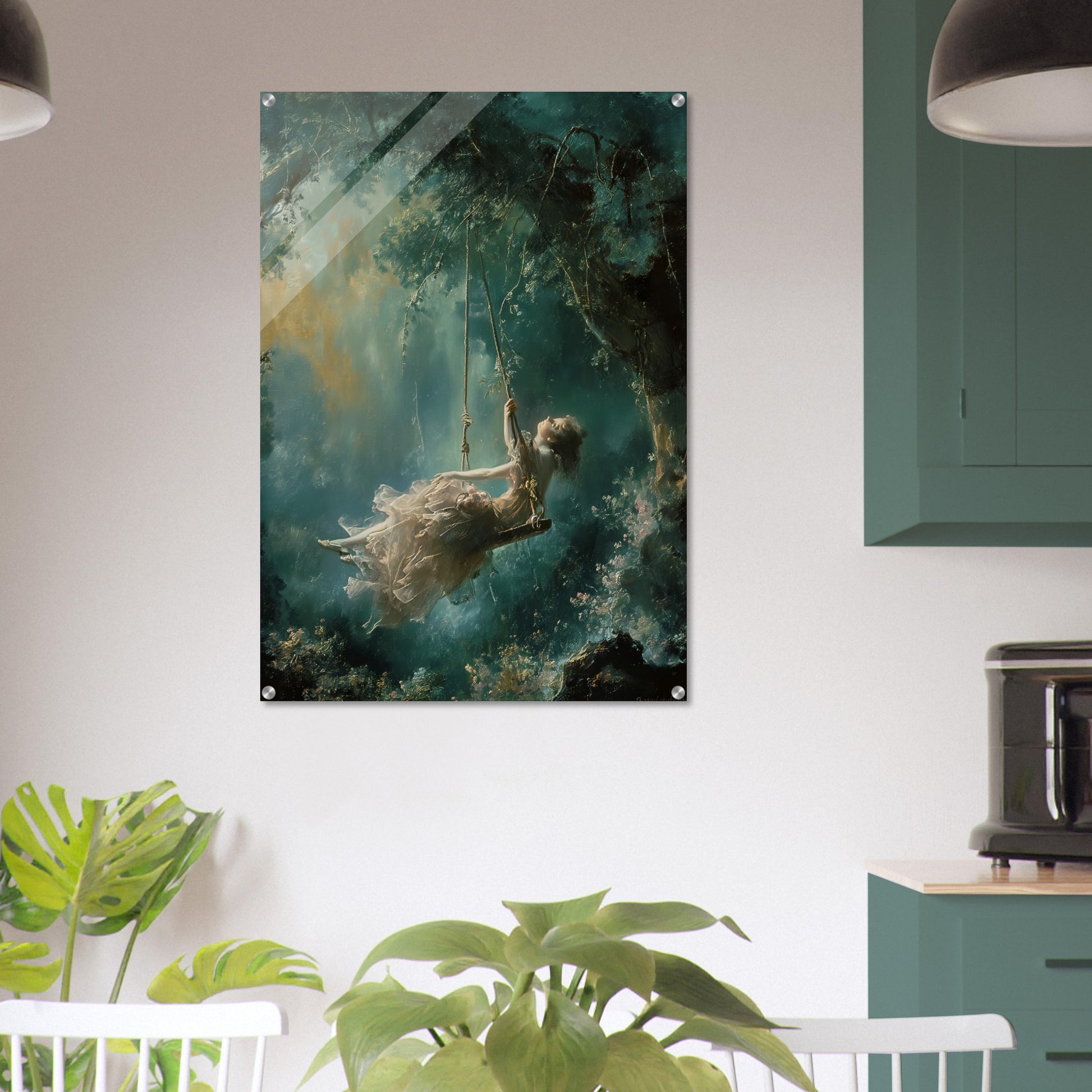 Ethereal Swing - Whispers of Dreams - Classic Art-print-on-acrylic