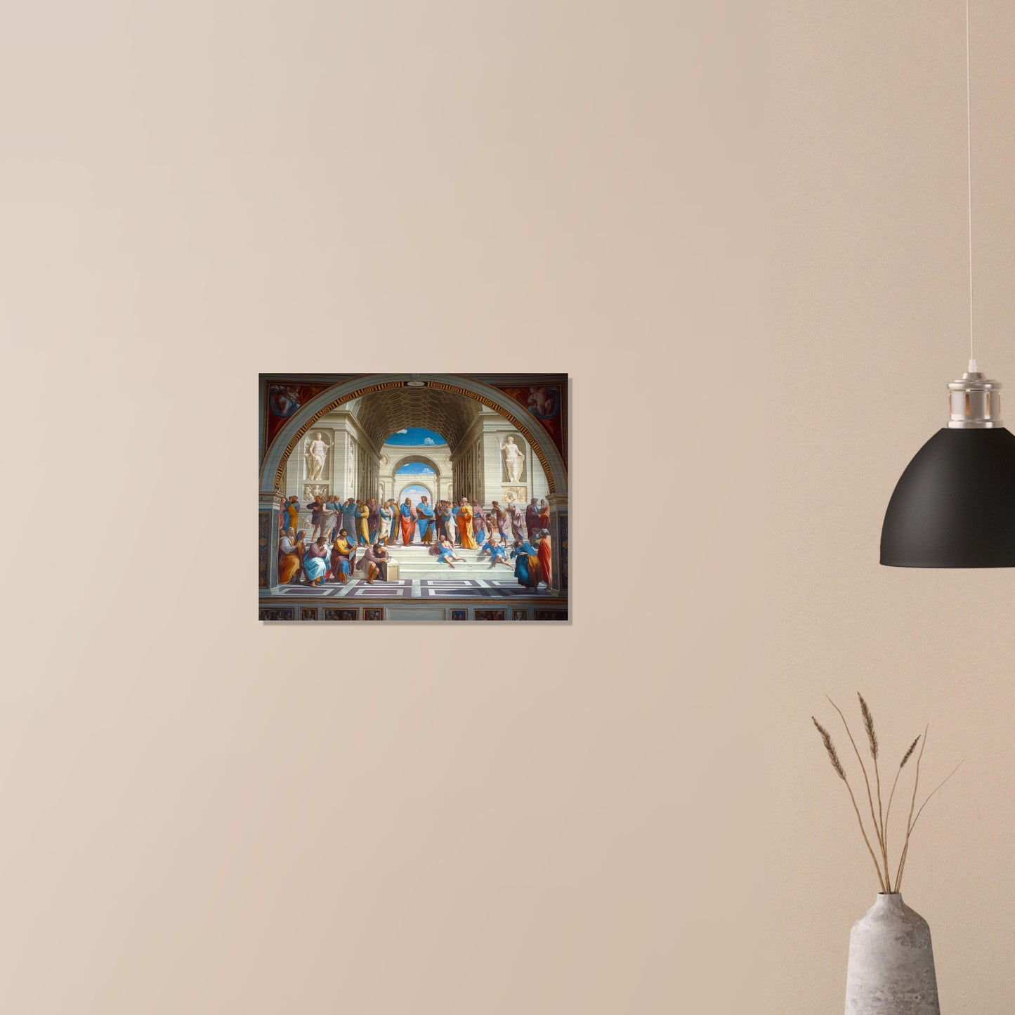 Conclave of Enlightenment - Homage to The School of Athens - Classic Art-print-on-aluminum