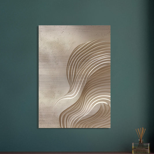 Desert Waves - Abstract wall art-print-on-aluminum