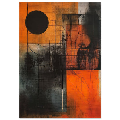 Eclipse in Abstraction - Abstract wall art-print-on-aluminum