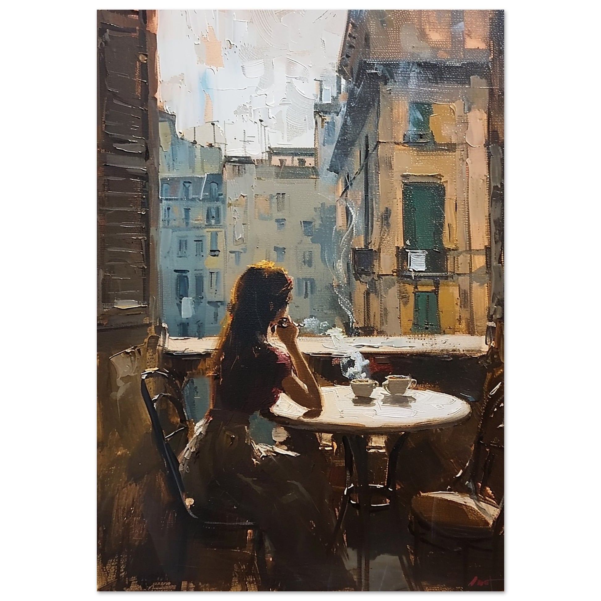 Solitude in the City - Fine arts-print-on-foam-board