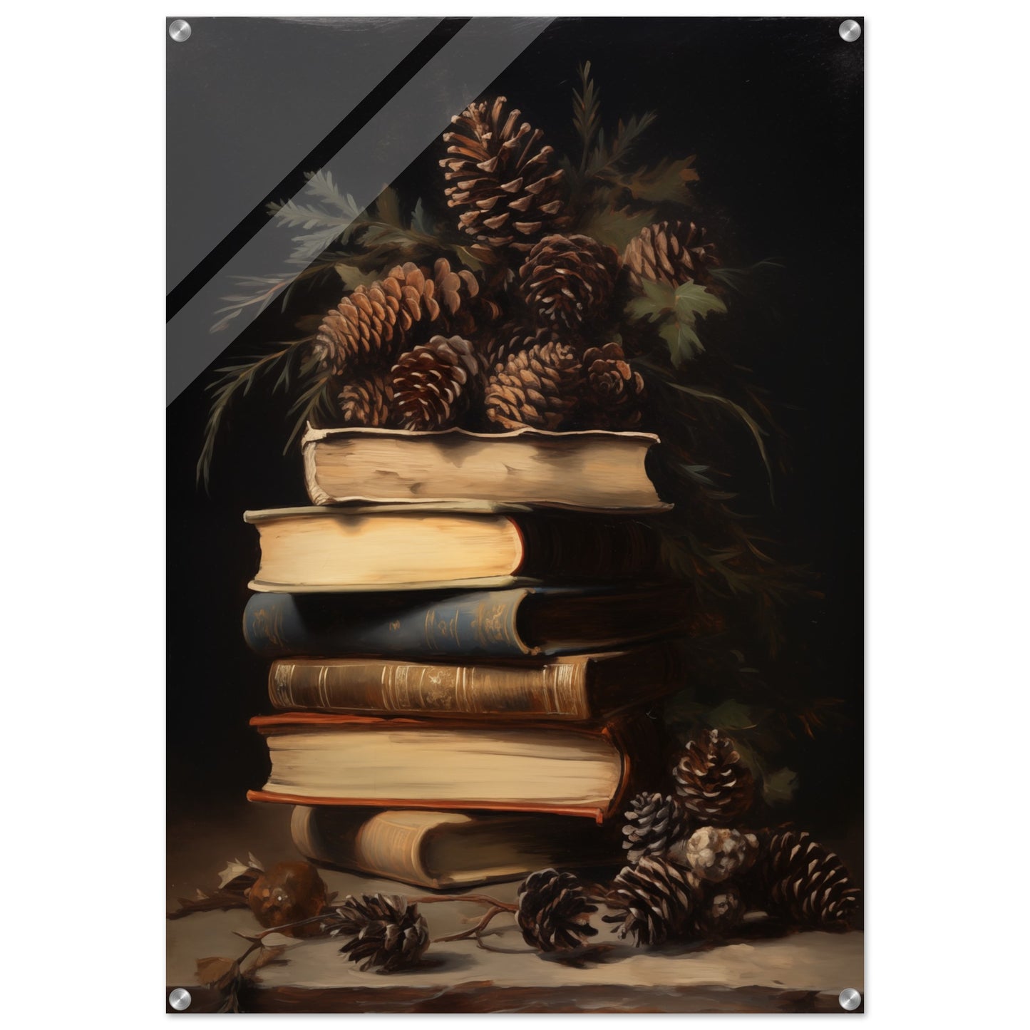 Whispers of the Woodland Library - Still Life Art Pieces-print-on-acrylic