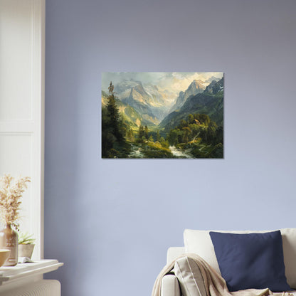 Alpine Serenity - A Portrait of the Tztal Valley - Nature Art-poster