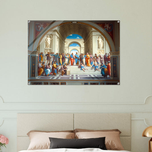 Conclave of Enlightenment - Homage to The School of Athens - Classic Art-print-on-acrylic