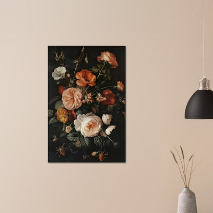 Vivacious Bloom - An Ode to Nature's Palette - Still Life Art pieces-print-on-aluminum