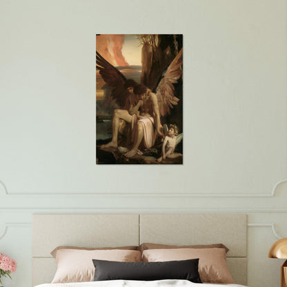 Celestial Aegis - Guardians at Dusk - Classic Art-print-on-aluminum