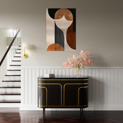 Harmonic Contrasts - The Elegance of Simplicity - Abstract wall art-print-on-aluminum