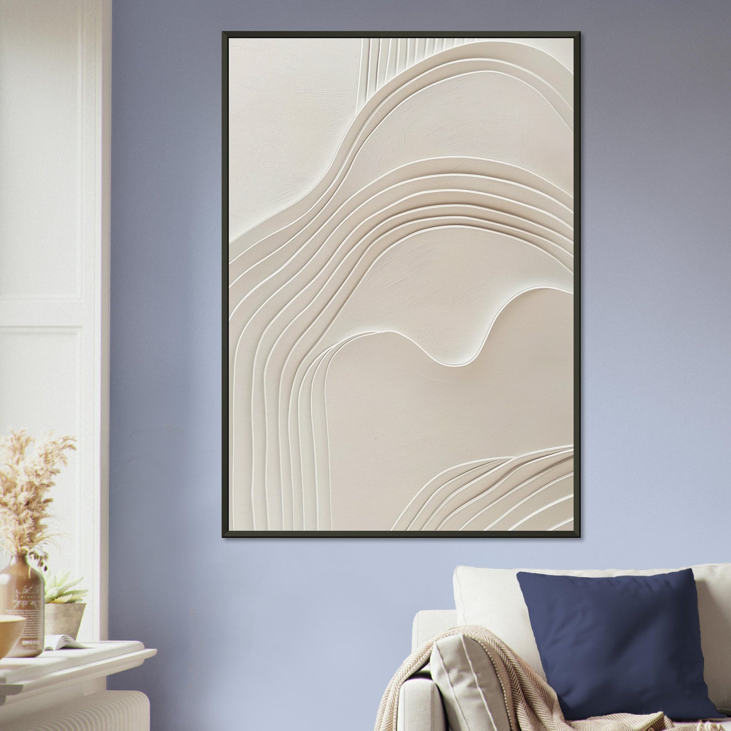 Elegant Abstraction - Abstract wall art-print-in-aluminum-frame