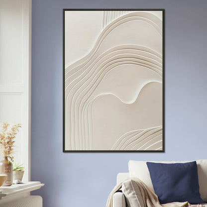 Elegant Abstraction - Abstract wall art-print-in-aluminum-frame