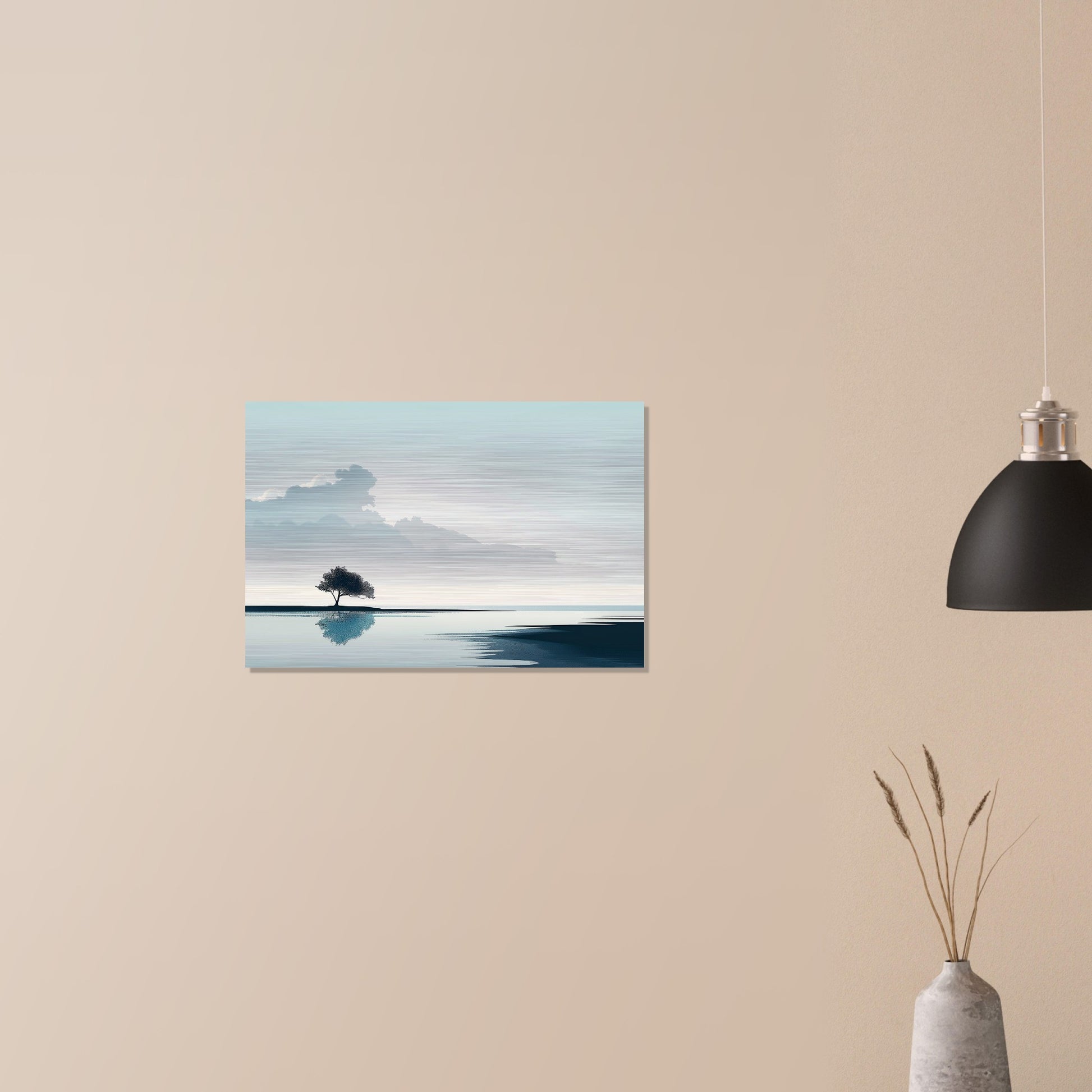 Tranquil Horizons - Landscape Art-print-on-aluminum