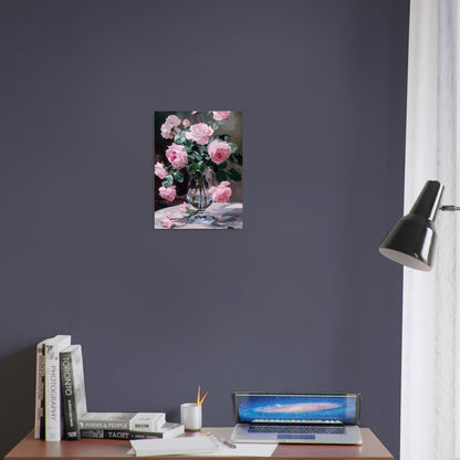 Ephemeral Blooms in Repose - Floral Art-print-on-foam-board