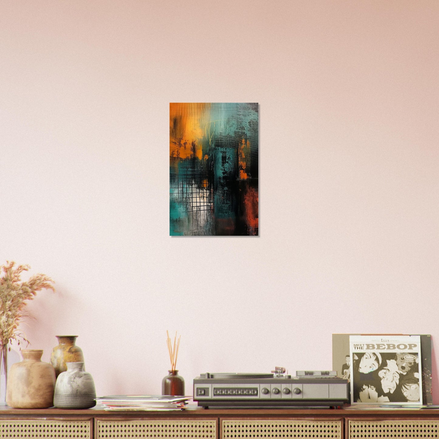 Urban Metamorphosis - Abstract Wall Art-print-on-aluminum