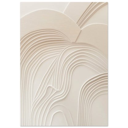 Sculptural Serenity - Abstract wall art-poster