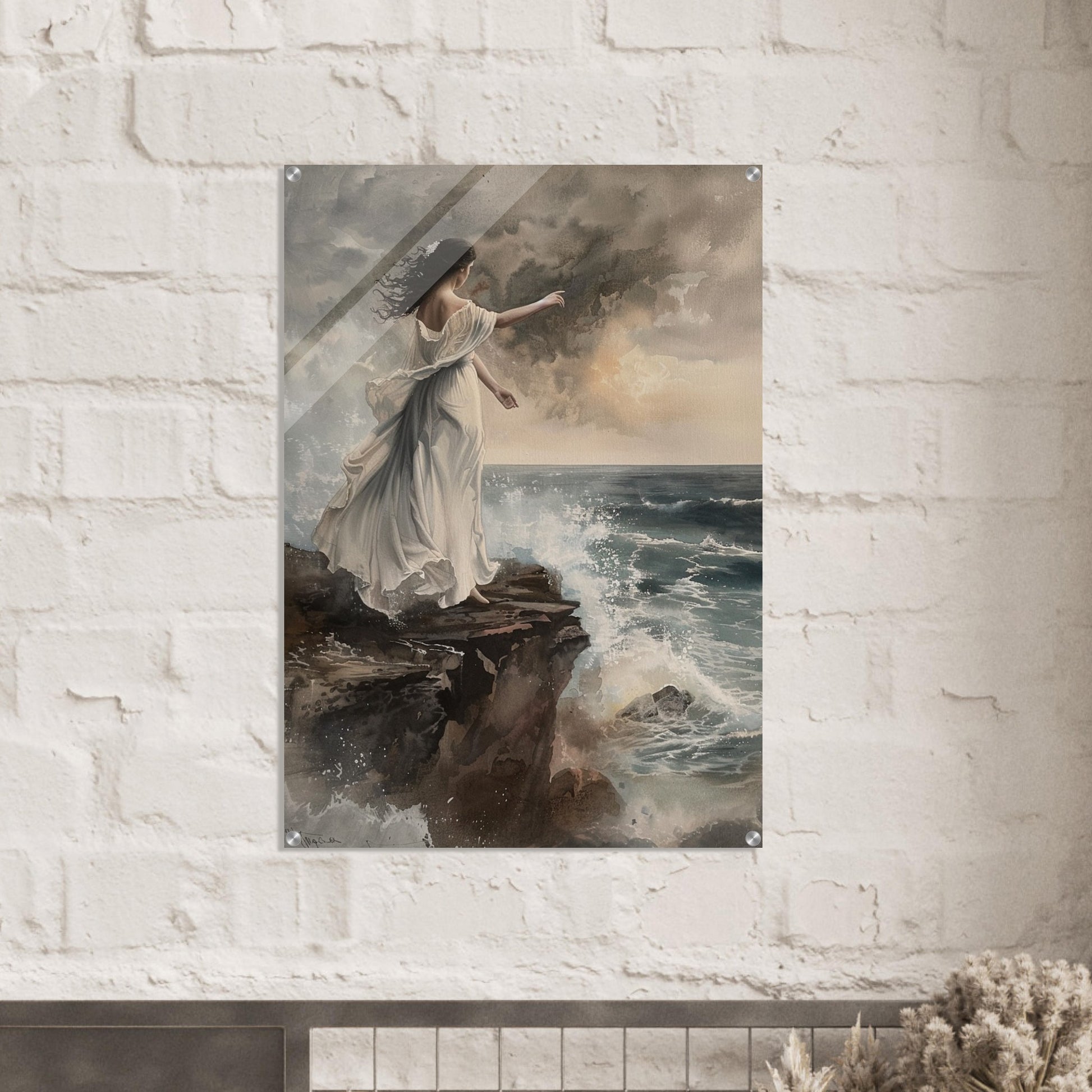 Abyssal Echoes - The Call of the Tides - Classic Art-print-on-acrylic