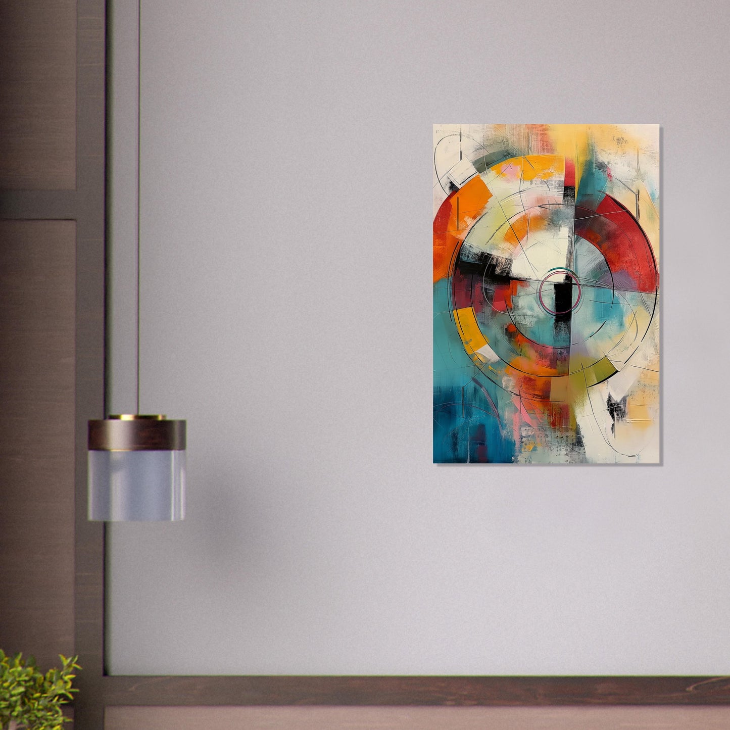 Chromatic Pulse - Modern Abstract Art-poster