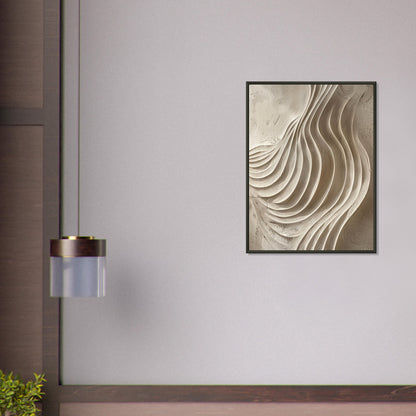 Sands of Time - Abstract wall art-print-in-aluminum-frame