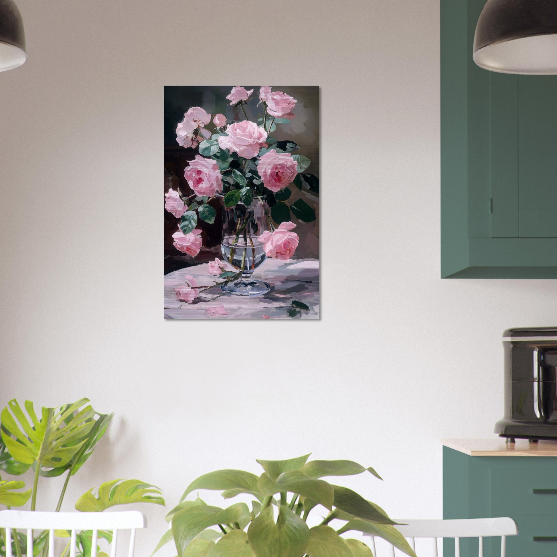 Ephemeral Blooms in Repose - Floral Art-print-on-aluminum