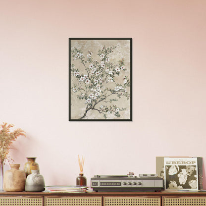 Spring's First Blush - Japanese Sakura Blossoms Art - Floral Art-print-in-aluminum-frame