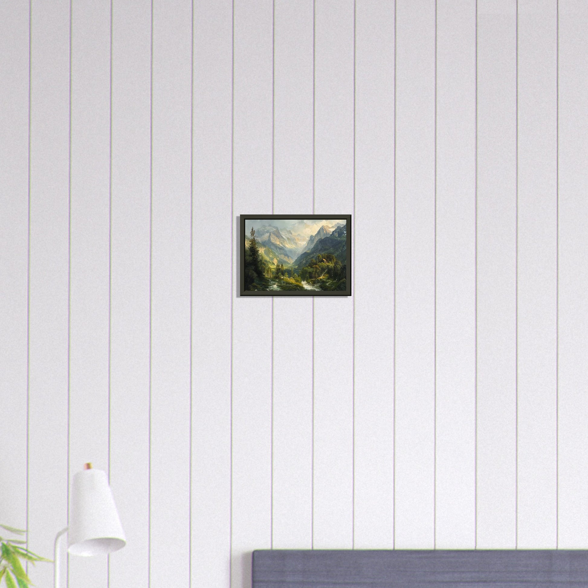 Alpine Serenity - A Portrait of the Tztal Valley - Nature Art-print-in-aluminum-frame