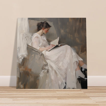 Literary Repose - The Grace of Solitude - Classic Art-poster