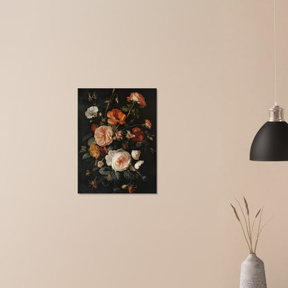 Vivacious Bloom - An Ode to Nature's Palette - Still Life Art pieces-print-on-aluminum