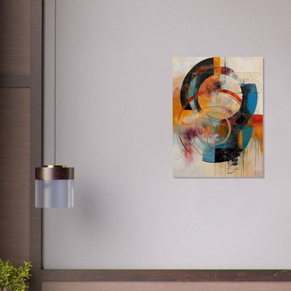 Chromatic Vortex - Modern Abstract Art-poster