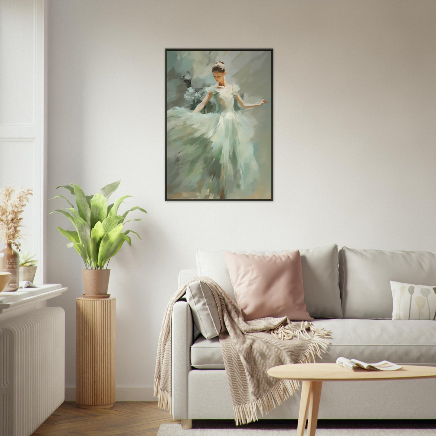 Emerald Elegance - Fine arts-print-in-aluminum-frame