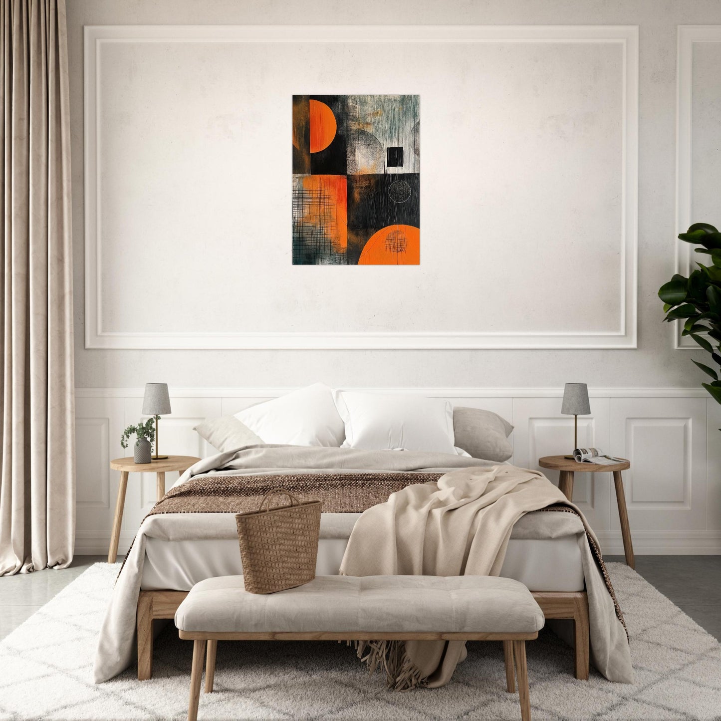 Harmony in Asymmetry - Abstract wall art-print-on-foam-board