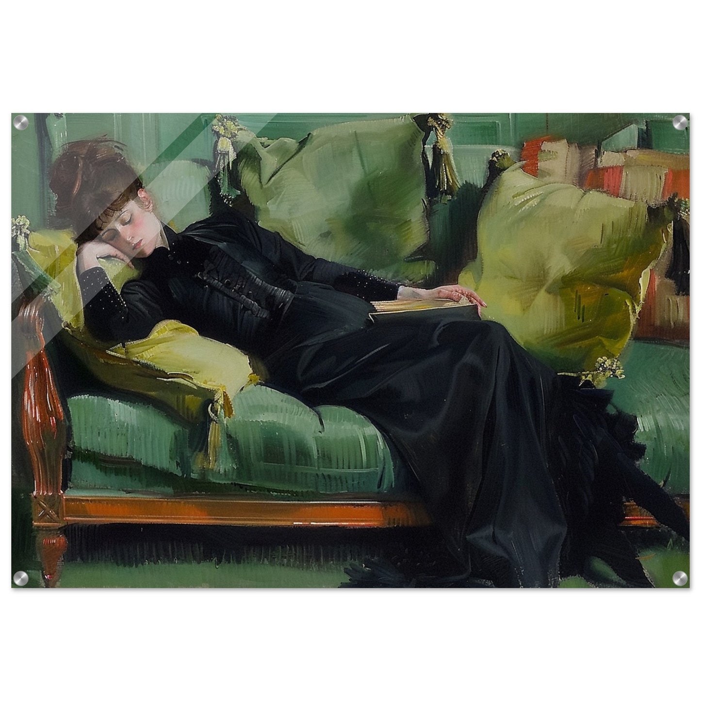 Repose in Reverie - A Moment Suspended in Time - Classic Art-print-on-acrylic