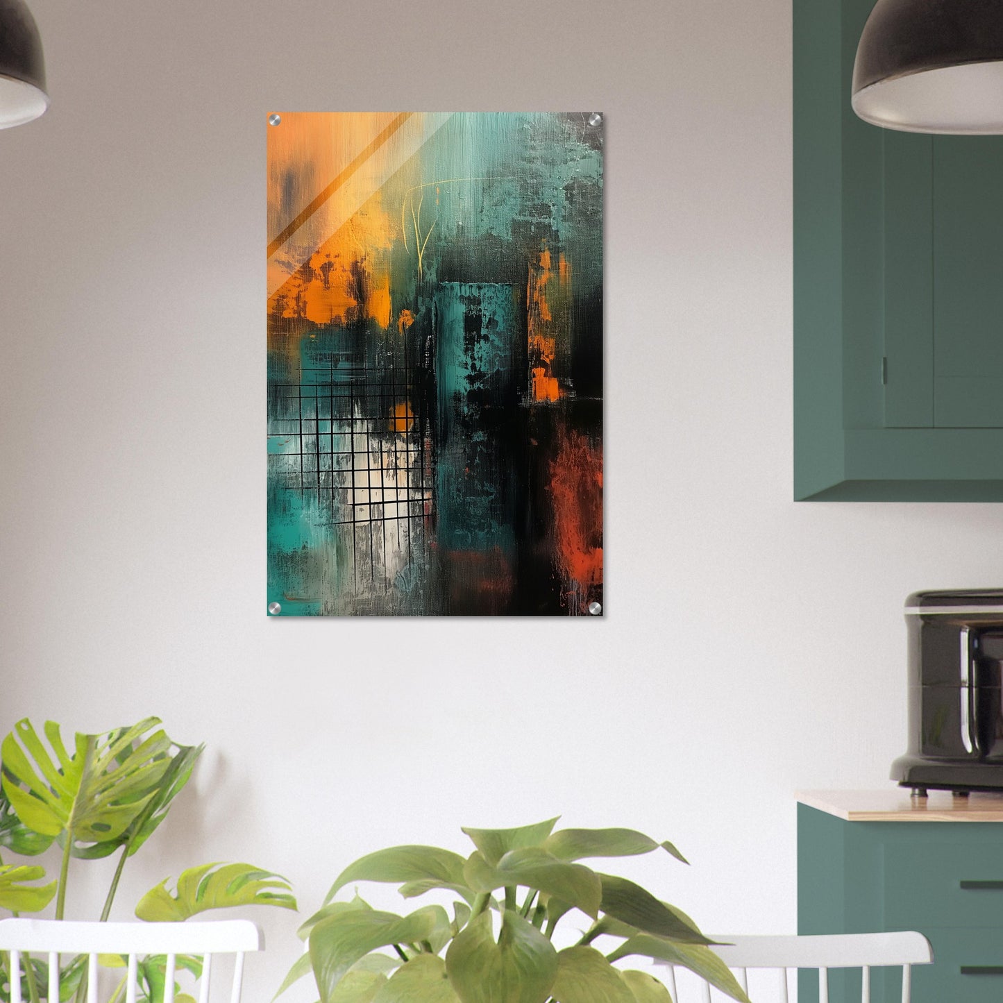 Urban Metamorphosis - Abstract Wall Art-print-on-acrylic