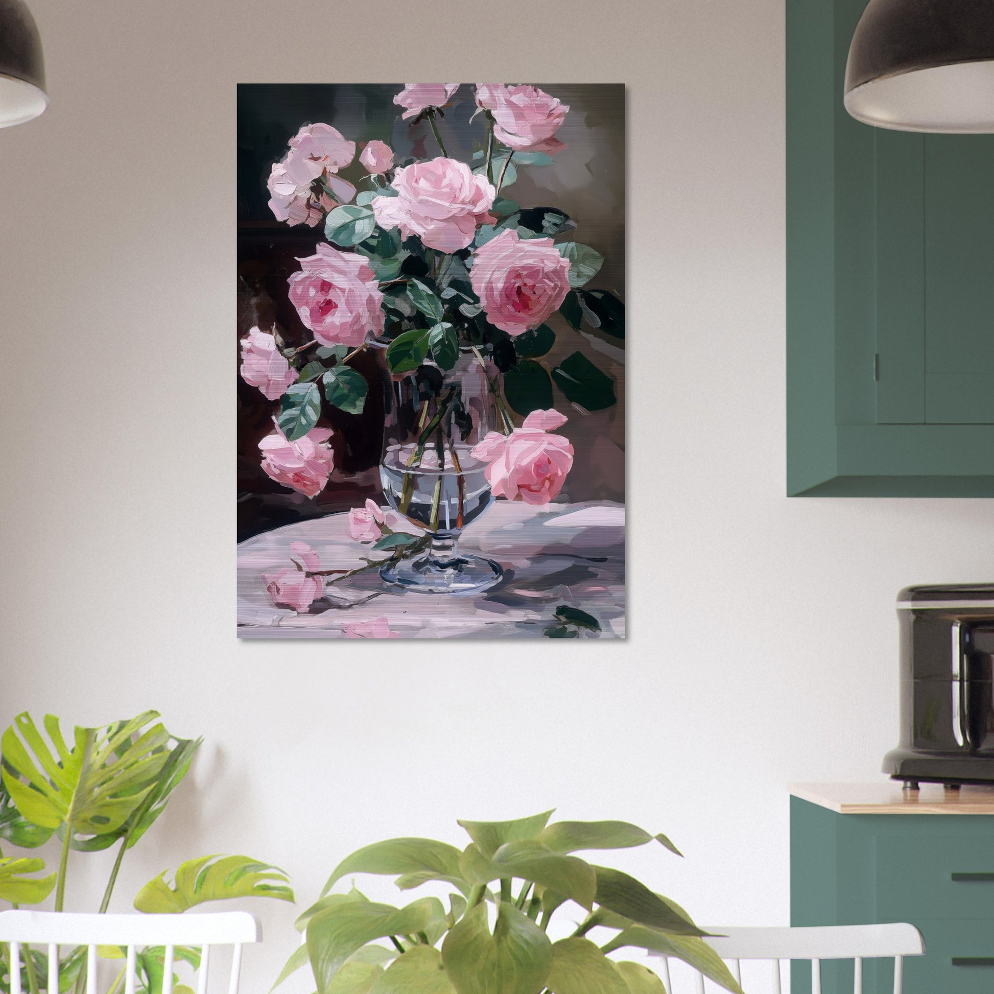 Ephemeral Blooms in Repose - Floral Art-print-on-aluminum