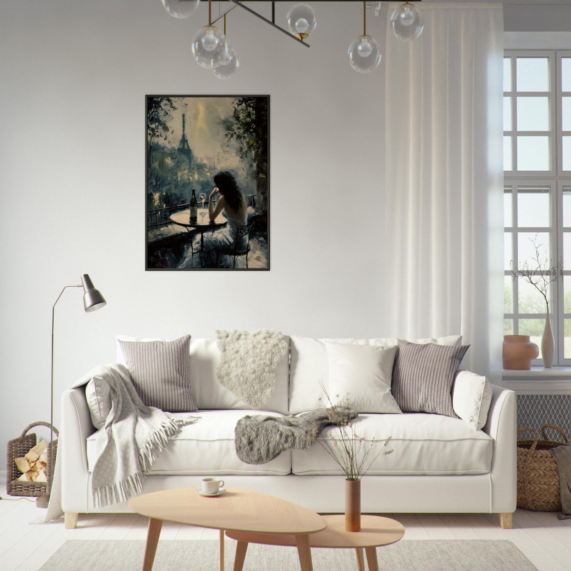 Solitude in Paris - Fine arts-print-in-aluminum-frame