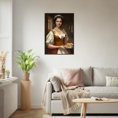 The Warmth of Hospitality - Classic Art-print-in-aluminum-frame