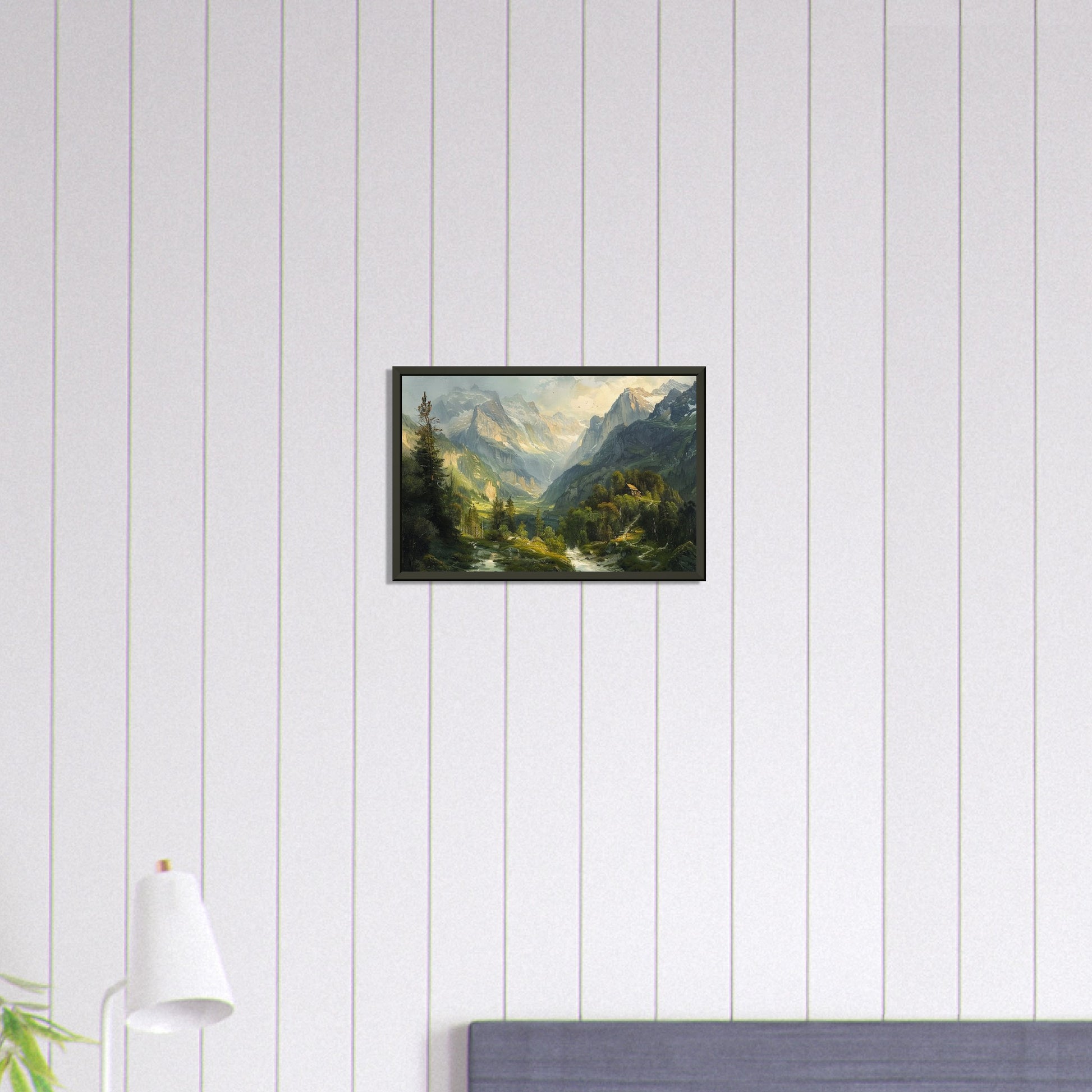 Alpine Serenity - A Portrait of the Tztal Valley - Nature Art-print-in-aluminum-frame