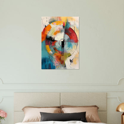 Chromatic Pulse - Modern Abstract Art-print-on-foam-board