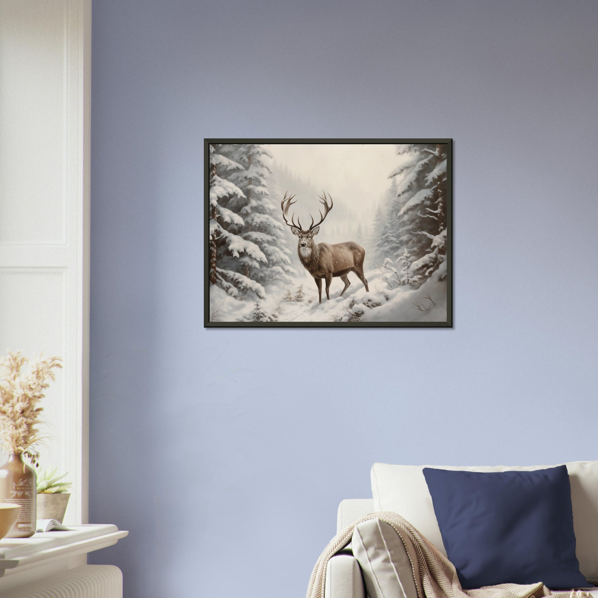 Sovereign of the Snow - Nature Art-print-in-aluminum-frame