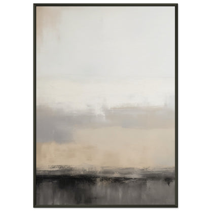 Horizon of Harmony - Abstract Serenity - Abstract wall art-print-in-aluminum-frame