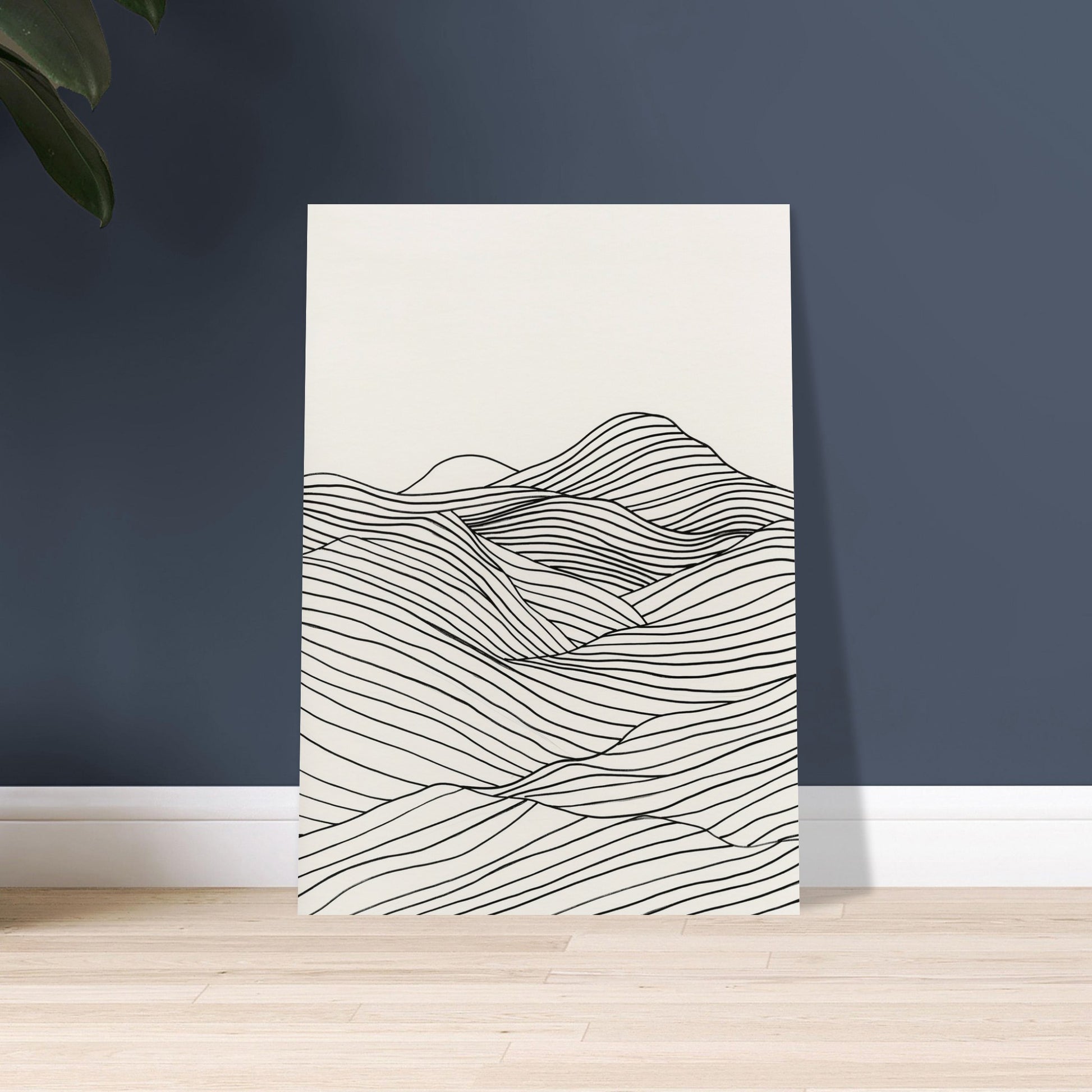 Linear Landscape - Abstract wall art-poster