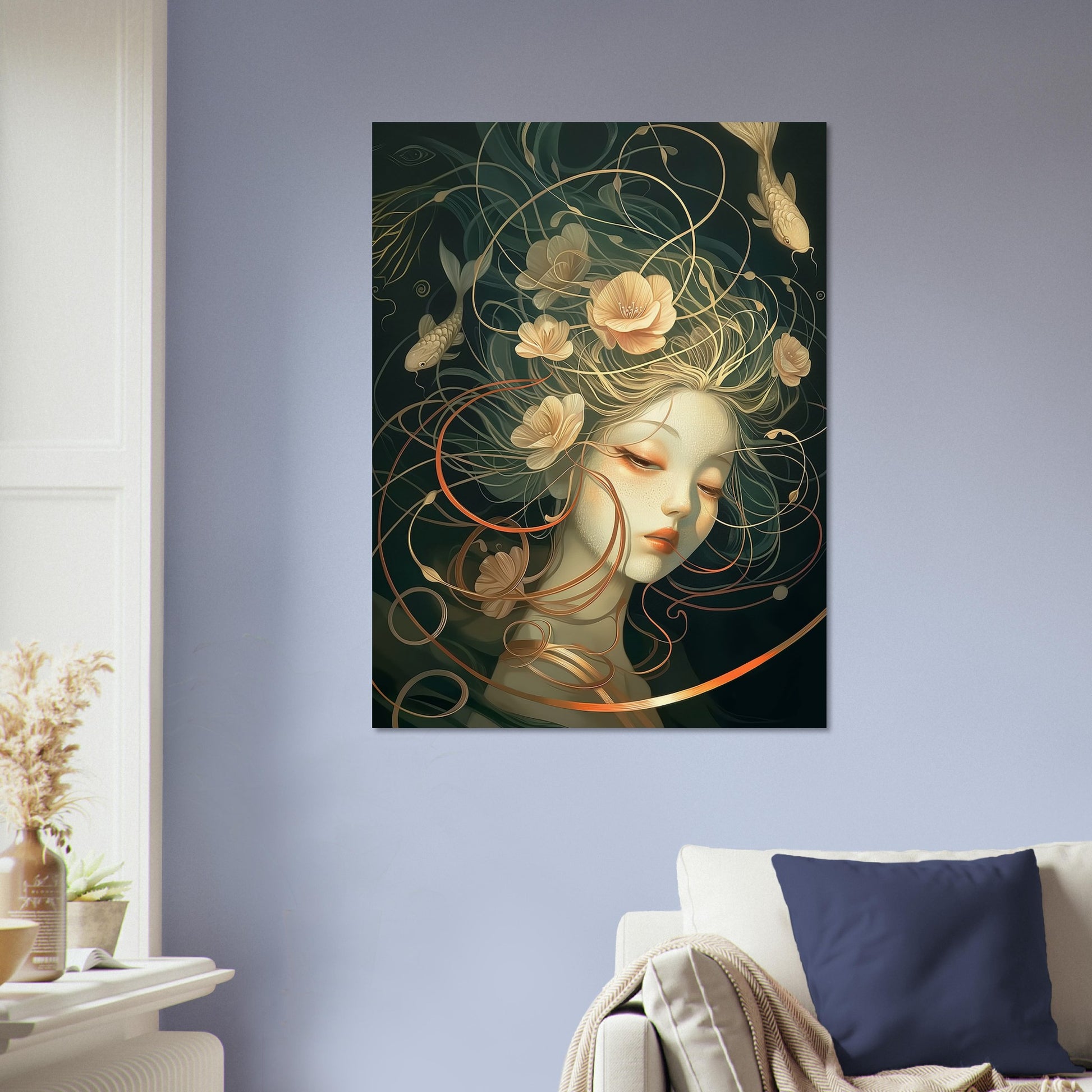 Aquatic Reverie - Abstract Wall Art-poster