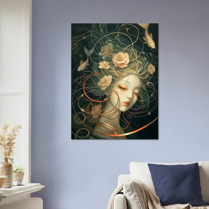 Aquatic Reverie - Abstract Wall Art-poster