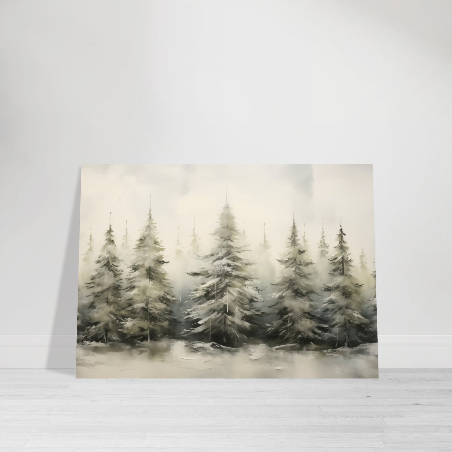 Enchanted Frost - The Winter Forest Ballet - Landscape Art-poster