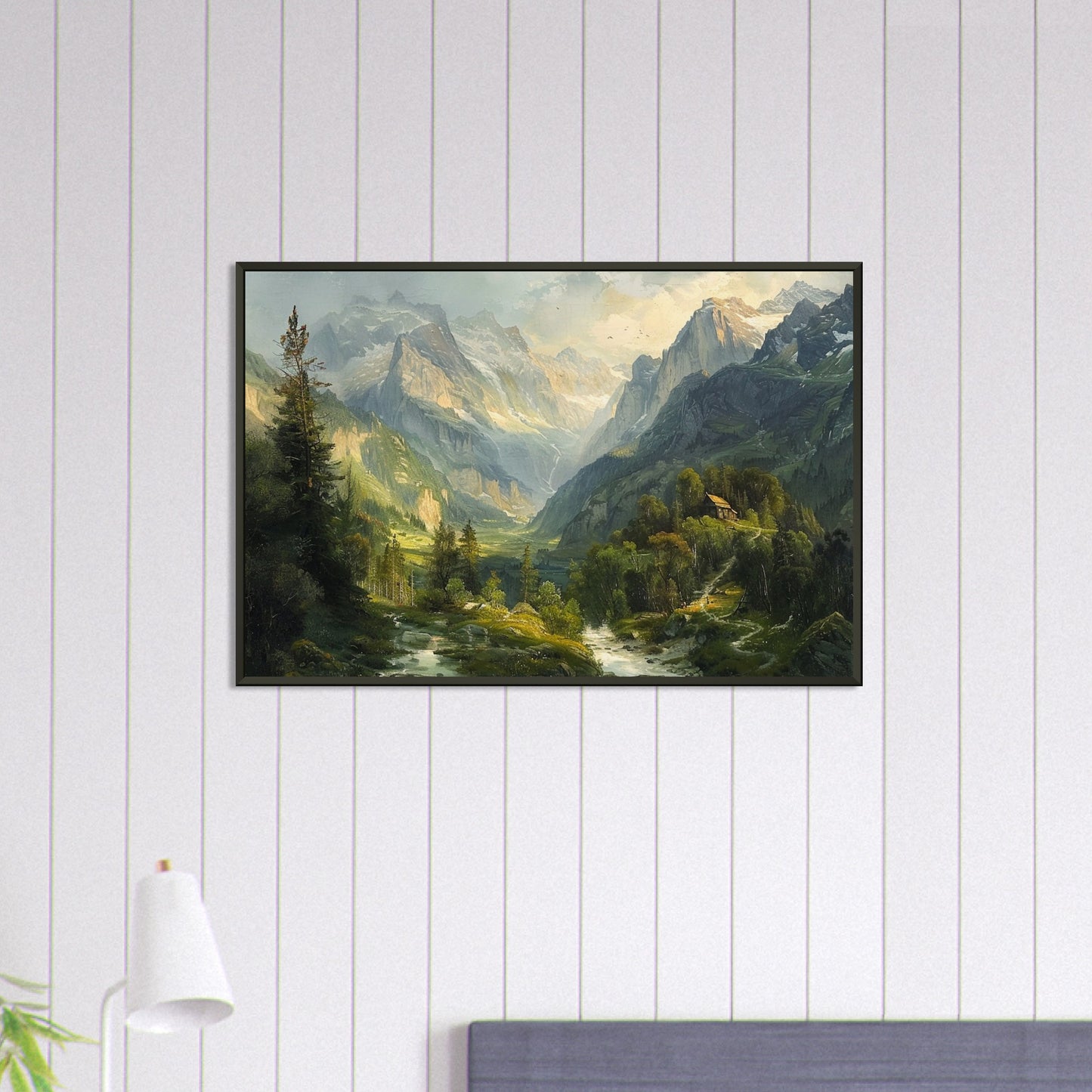 Alpine Serenity - A Portrait of the Tztal Valley - Nature Art-print-in-aluminum-frame